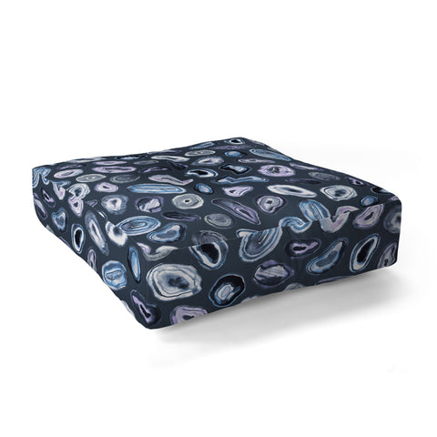 Ninola Design Agathe slices Blue Floor Pillow Square