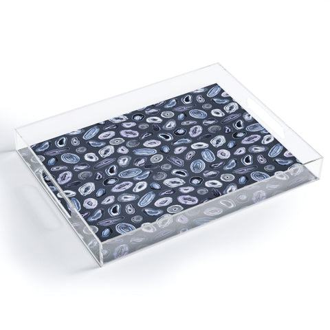 Ninola Design Agathe slices Blue Acrylic Tray