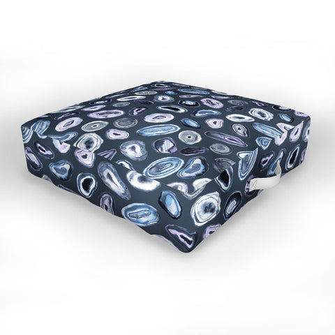 Ninola Design Agathe slices Blue Outdoor Floor Cushion