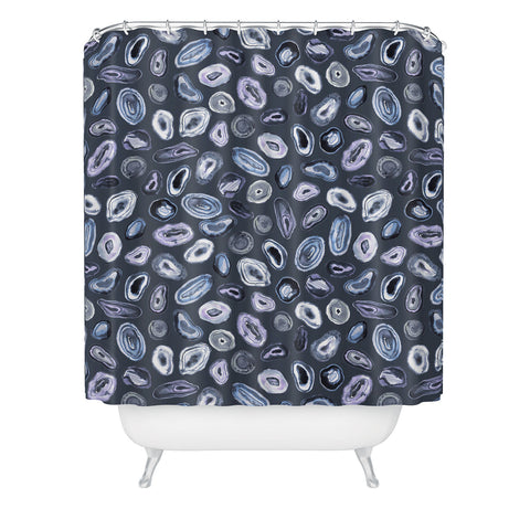 Ninola Design Agathe slices Blue Shower Curtain