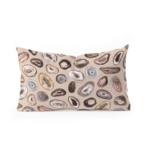 Ninola Design Agathe slices Natural Oblong Throw Pillow