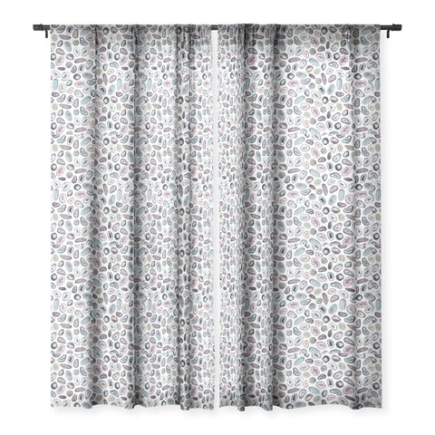 Ninola Design Agathe slices Pastel Sheer Window Curtain