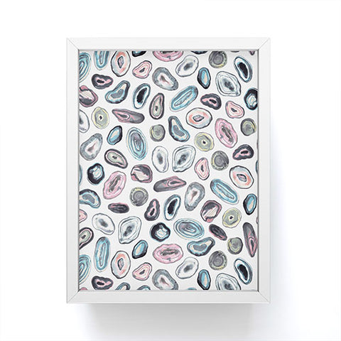 Ninola Design Agathe slices Pastel Framed Mini Art Print