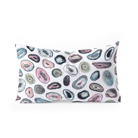 Ninola Design Agathe slices Pastel Oblong Throw Pillow
