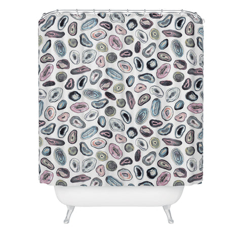 Ninola Design Agathe slices Pastel Shower Curtain