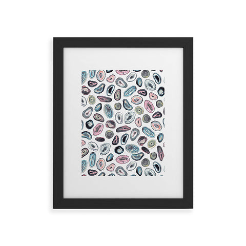 Ninola Design Agathe slices Pastel Framed Art Print