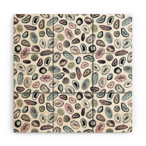 Ninola Design Agathe slices Pastel Wood Wall Mural