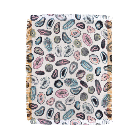 Ninola Design Agathe slices Pastel Throw Blanket