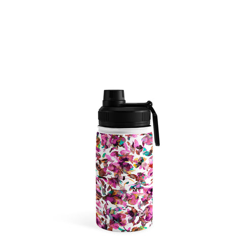 Ninola Design Aquatic Hibiscus Flowers Pink Water Bottle