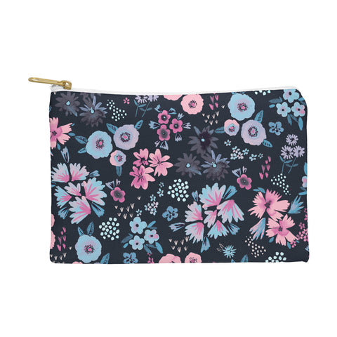 Ninola Design Artful little flowers Navy Pouch