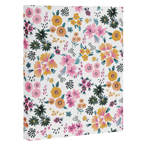Ninola Design Artful little flowers summer Art Canvas