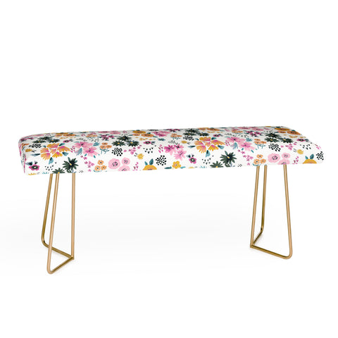 Ninola Design Artful little flowers summer Bench