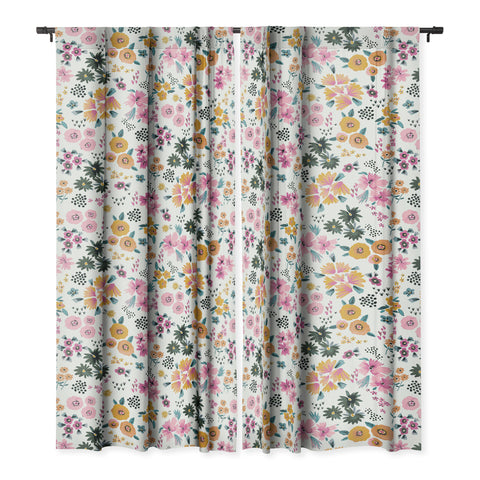 Ninola Design Artful little flowers summer Blackout Non Repeat