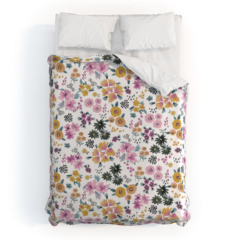 Ninola Design Artful little flowers summer Duvet Cover