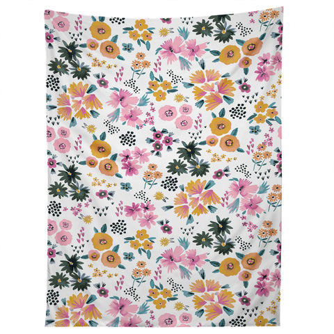 Ninola Design Artful little flowers summer Tapestry