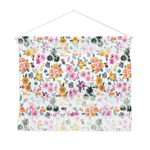 Ninola Design Artful little flowers summer Wall Hanging Landscape