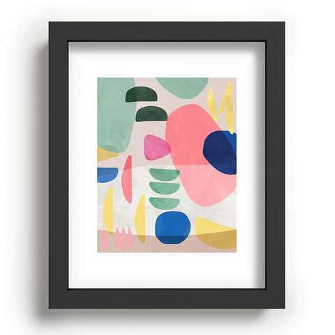 Ninola Design Artful Organic Bold Shapes Recessed Framing Rectangle