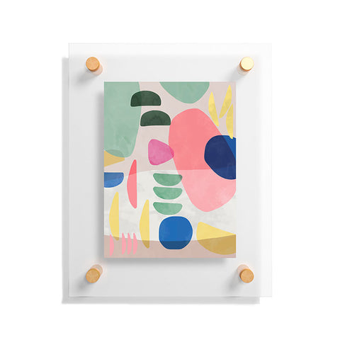 Ninola Design Artful Organic Bold Shapes Floating Acrylic Print