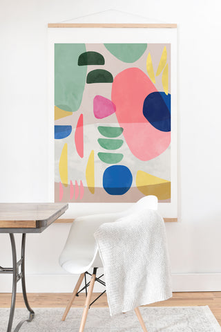 Ninola Design Artful Organic Bold Shapes Art Print And Hanger