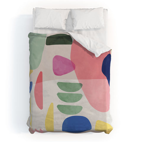 Ninola Design Artful Organic Bold Shapes Duvet Cover