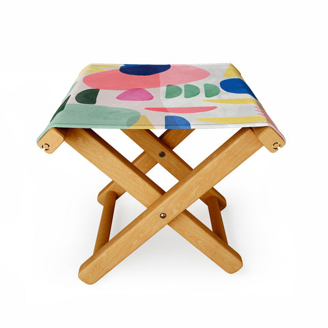 Ninola Design Artful Organic Bold Shapes Folding Stool
