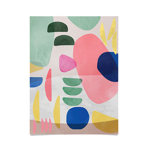 Ninola Design Artful Organic Bold Shapes Poster