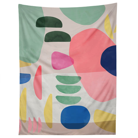 Ninola Design Artful Organic Bold Shapes Tapestry