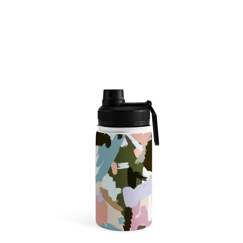 Ninola Design Artistic Landscape Pink Green Water Bottle