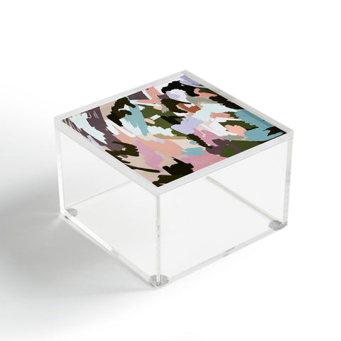 Ninola Design Artistic Landscape Pink Green Acrylic Box
