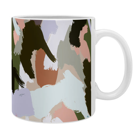 Ninola Design Artistic Landscape Pink Green Coffee Mug