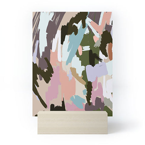 Ninola Design Artistic Landscape Pink Green Mini Art Print