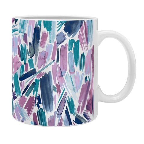 Ninola Design Artsy Brush Strokes Mauve Coffee Mug
