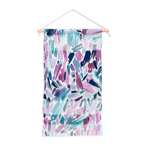 Ninola Design Artsy Brush Strokes Mauve Wall Hanging Portrait