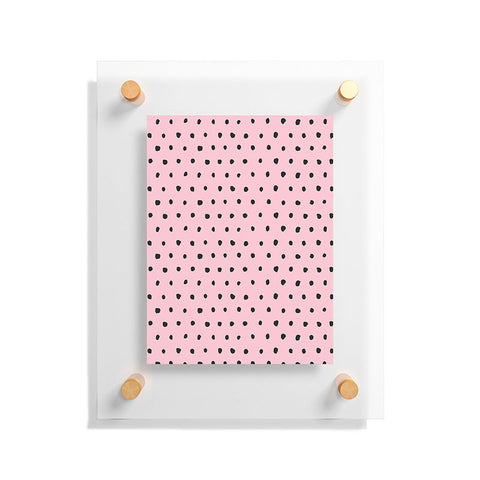 Ninola Design Artsy dots pink Floating Acrylic Print