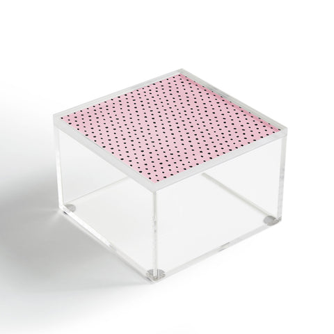 Ninola Design Artsy dots pink Acrylic Box