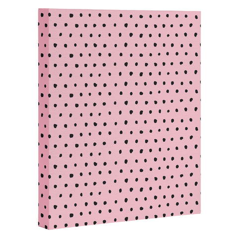 Ninola Design Artsy dots pink Art Canvas