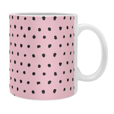 Ninola Design Artsy dots pink Coffee Mug
