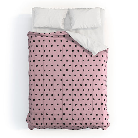 Ninola Design Artsy dots pink Comforter