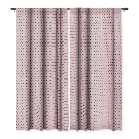 Ninola Design Artsy dots pink Blackout Window Curtain