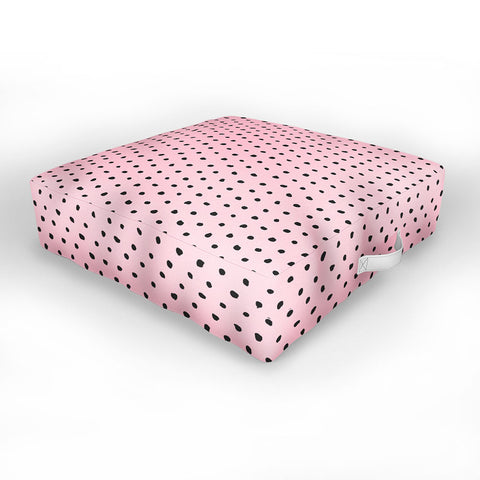 Ninola Design Artsy dots pink Outdoor Floor Cushion