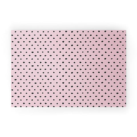 Ninola Design Artsy dots pink Welcome Mat
