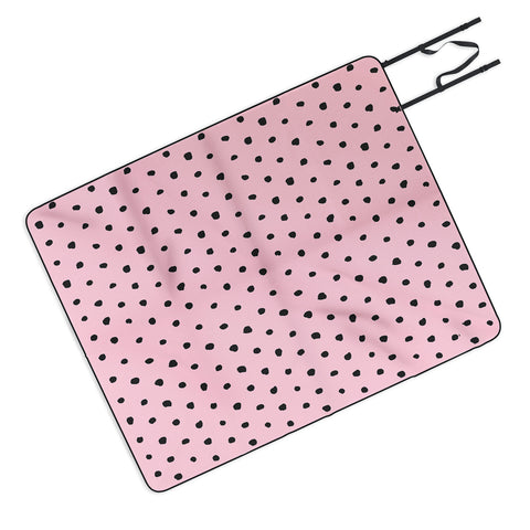 Ninola Design Artsy dots pink Picnic Blanket