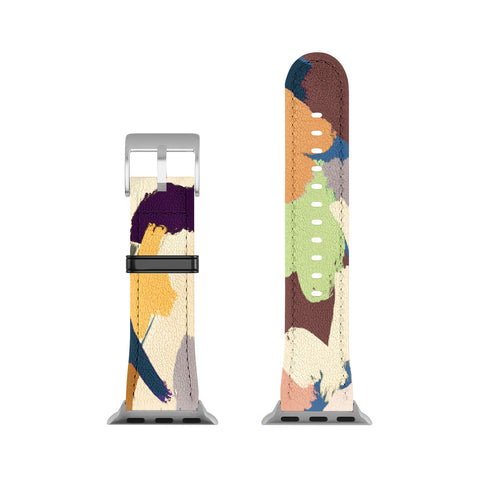 Ninola Design Artsy Mineral Landscape Blue Apple Watch Band