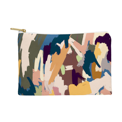 Ninola Design Artsy Mineral Landscape Blue Pouch