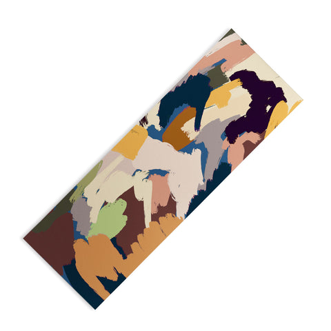 Ninola Design Artsy Mineral Landscape Blue Yoga Mat
