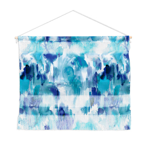 Ninola Design Artsy Painterly Texture Blue Wall Hanging Landscape