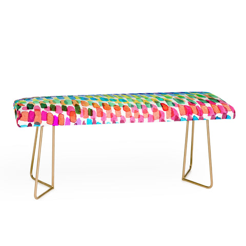 Ninola Design Artsy Strokes Stripes Color Bench