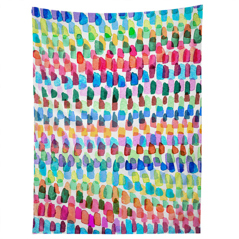 Ninola Design Artsy Strokes Stripes Color Tapestry