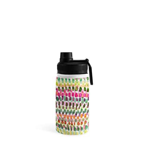 Ninola Design Artsy Strokes Stripes Pink Water Bottle