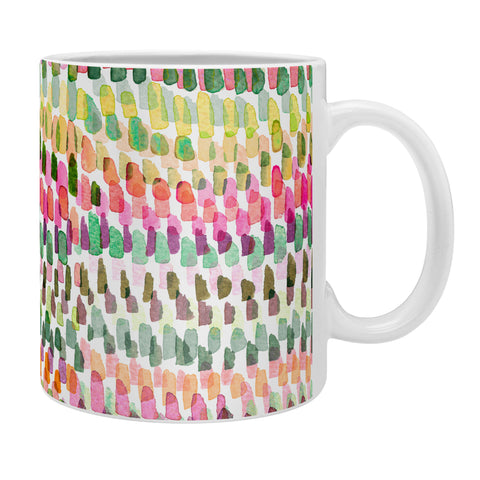 Ninola Design Artsy Strokes Stripes Pink Coffee Mug